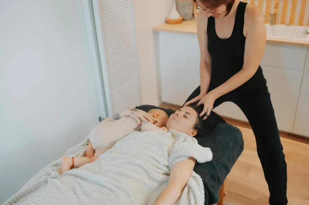 Massage maman enfant près de Rouen